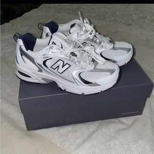 New Balance 530 White Silver Navy